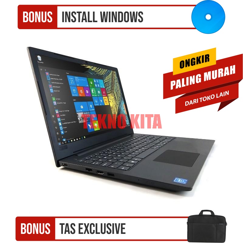 LAPTOP MURAH LENOVO IDEAPAD S145-15IGM INTEL N4000/4GB/1TB/15,6&quot;/BLUETOOTH/FREE INSTAL WINDOWS 10 DAN OFFICE SIAP PAKAI - TEKNO KITA