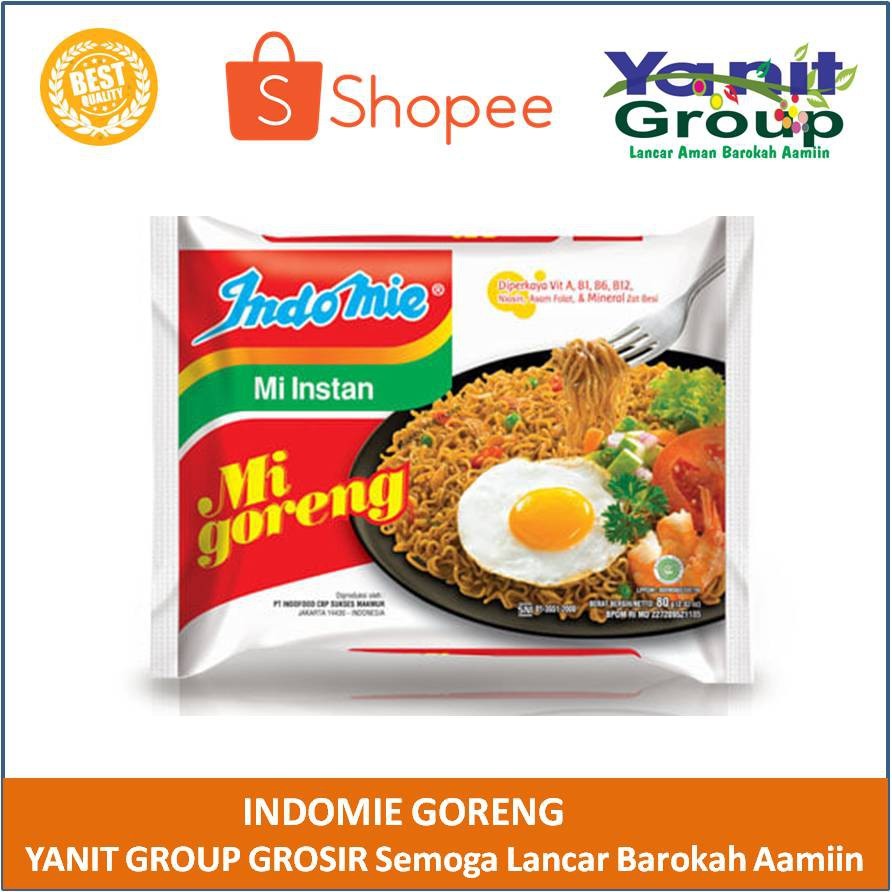 

Paket Indomie Goreng Mi Instan Mie Goreng Indomi Mi Goreng 6 Pcs