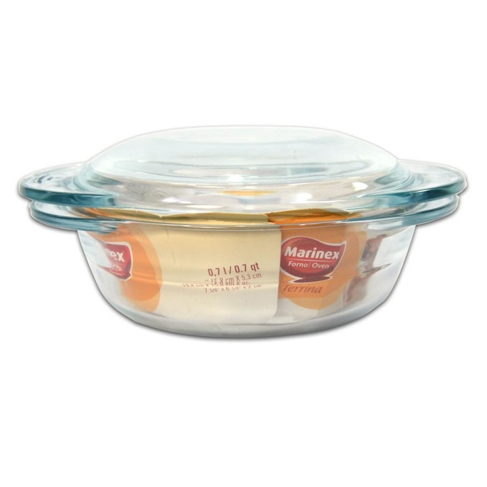 Promo Terbatas - Marinex Loyang Casserole + Tutup Kaca 0.7 L