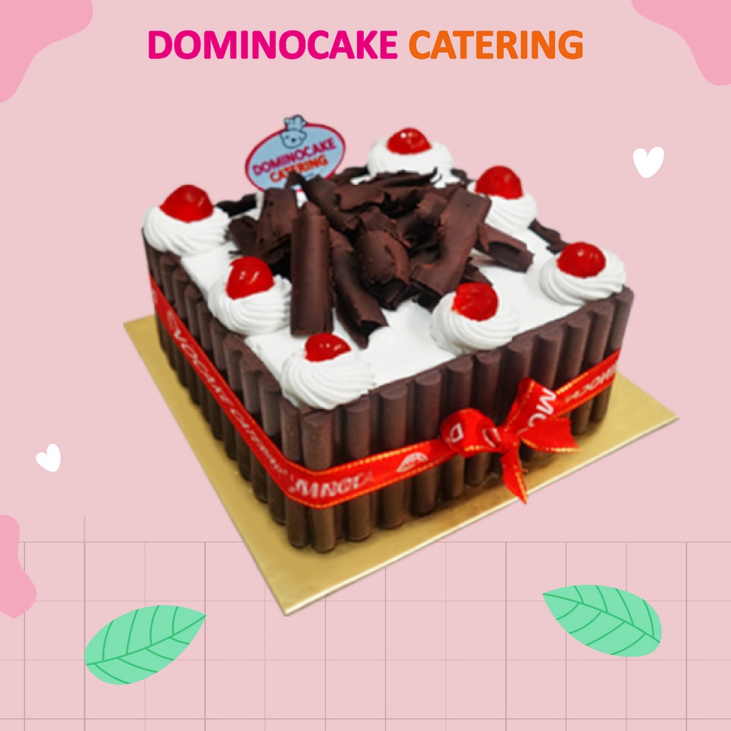 

Dominocake | Blackforest Classic Kotak | Kue Ulang Tahun