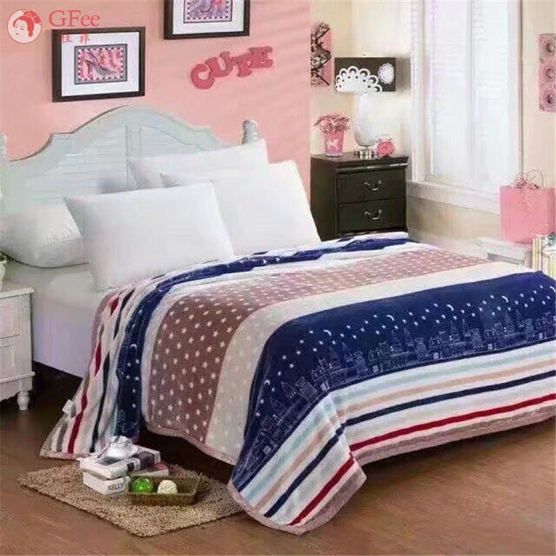 PARTY HOUSE/Selimut Dewasa Motif Cantik Bulu Import Selimut Bulu Halus Lembut - Starry night