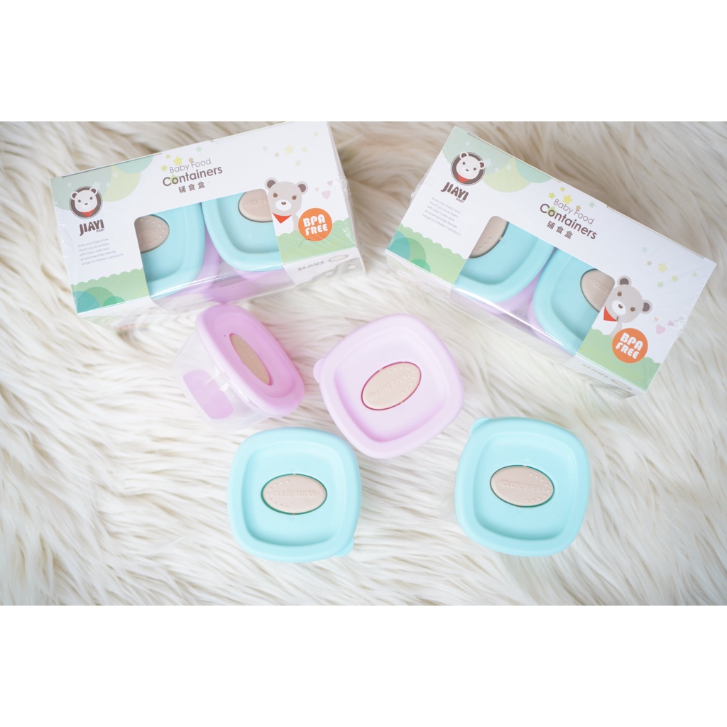 Box Penyimpan MPASI Bayi / Baby Food Container Kaca / Tempat Makan Mpasi / Wadah mpasi kaca / wadah mpasi bpa free / tempat mpasi kaca