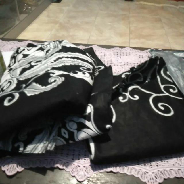 Batik Couple Keluarga Sania Ruffle Ori Ndoro Jowi Dnt Motif Ulir Putih