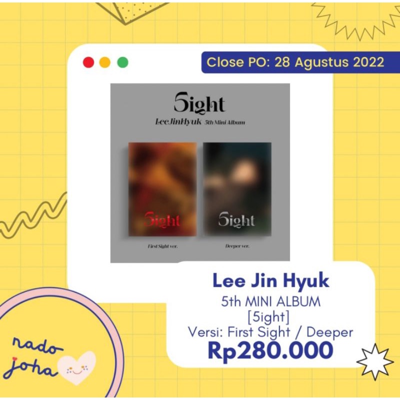 [DP PO] Lee Jin Hyuk - 5th MINI ALBUM [5ight]
