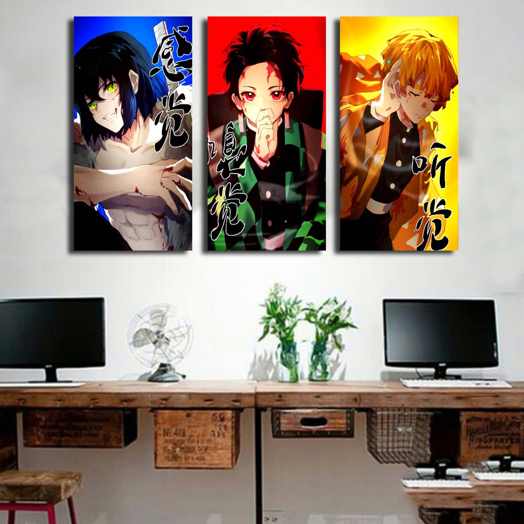 Hiasan dinding ANIME KIMETSU NO YAIBA / dekorasi dinding / dekorasi kamar / poster dinding/walldecor