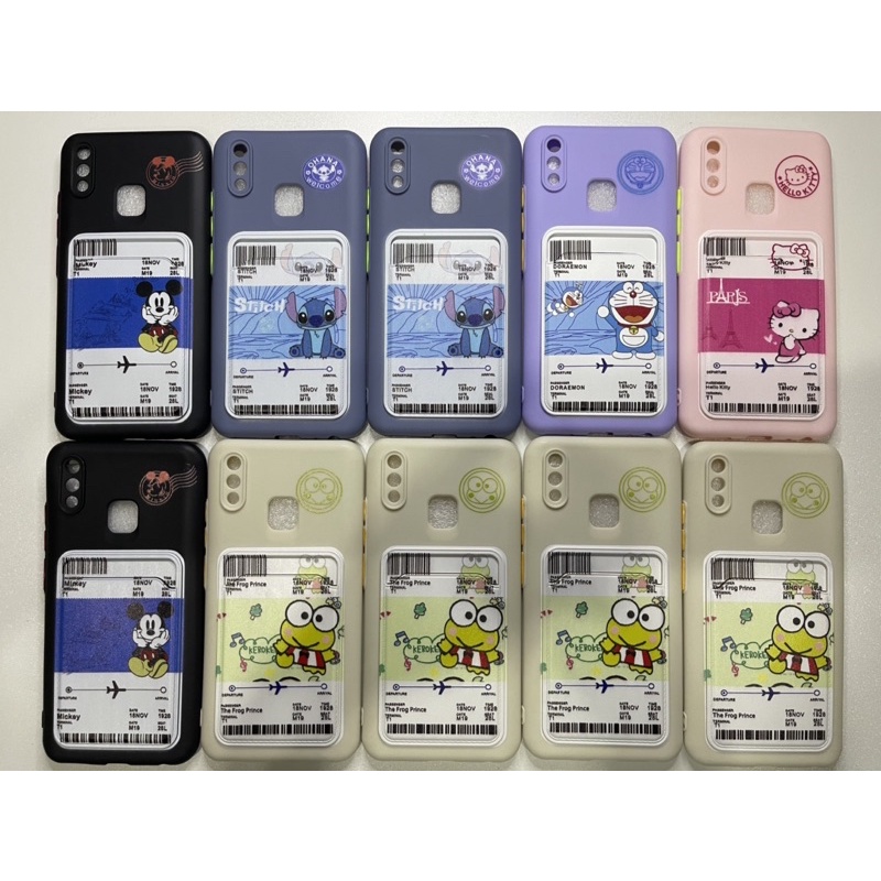 PHONE CASE DISNEY + SLOT CARD FOR OPPO XIAOMI SAMSUNG VIVO