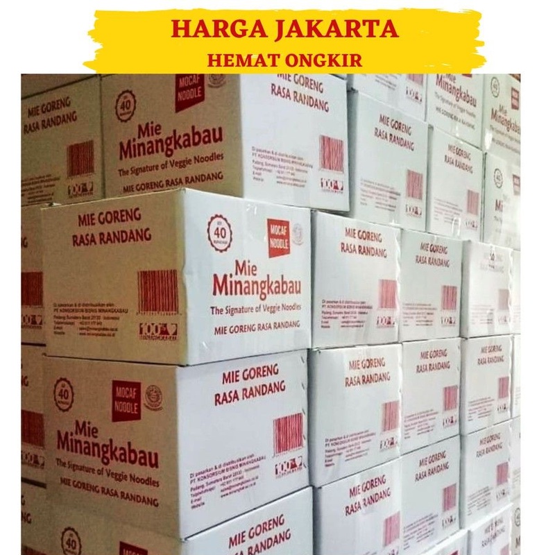 

Mie Minangkabau 1 Dus isi 40 Pcs, Makanan Instan Rasa Rendang, Cancang, Tunjang, Paket Reseller