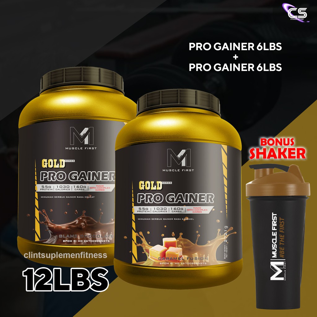 

Muscle First M1 Pro Gold Gainer 12 Lbs Weight Gainer / Penambah Berat Badan