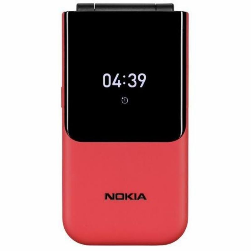 Handphone  Nokia 2720 2019 flip Dual SIM Hp Nokia 2720  Lipat Reborn 2019-Merah