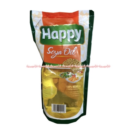 Happy Soya Oil Minyak Kedelai Minyak Goreng Soya Refill 1L Pouch HappySoya Hepi Soya Hapy Soya Isi Ulang Soyb Hepi Soybean Oil