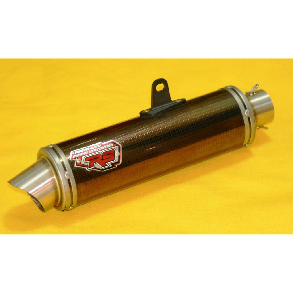Tarikan Makin Cepat + DB Killer Knalpot racing R9 Mugello Black Kawasaki Ninja 250 Fi Special Harga