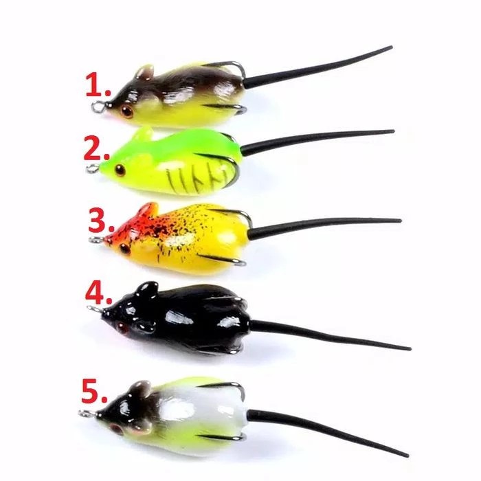 Umpan Pancing Bentuk Tikus Soft Lure Frog Minnow Gabus