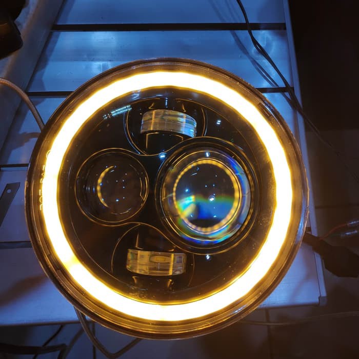 Lampu led head lamp rubicon bulat 7 inch