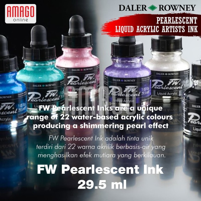 

Bergaransi Daler-Rowney - Fw Pearlescent Ink 29.5 Ml - Genesis Green - 603201128 Bergaransi