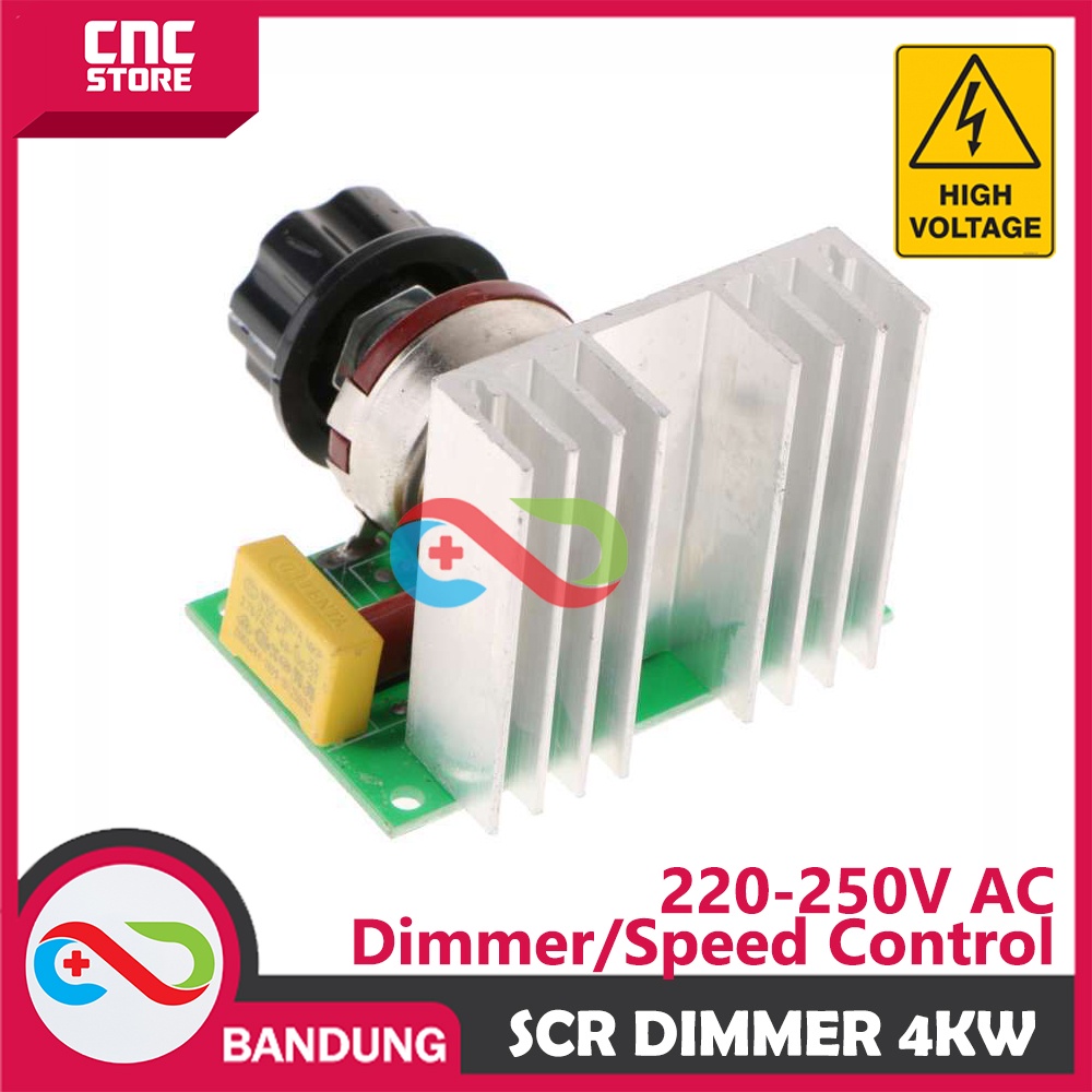 SCR 220V AC 4000W DIMMER SPEED CONTROLLER MOTOR LAMPU BOR GERINDA SLEP