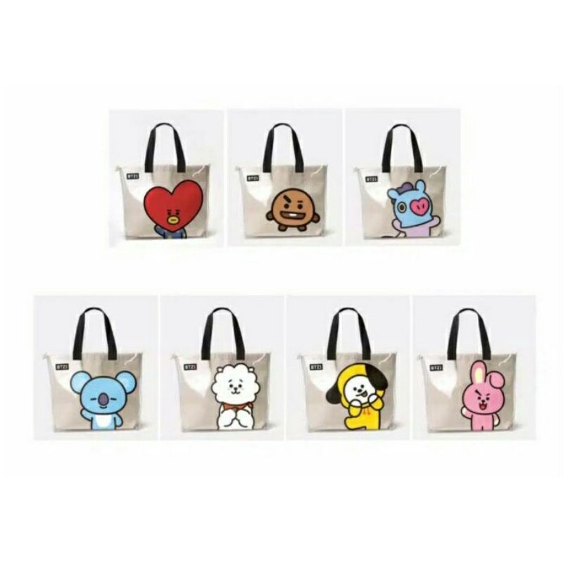 tas wanita tote bag transparan tote jelly hand bag BT21