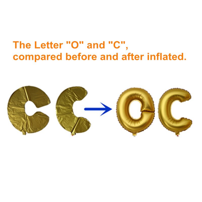 [❤️JELIFISH.STORE] BALON FOIL HURUF DAN ANGKA GOLD &amp; SILVER | PERALATAN ULANG TAHUN