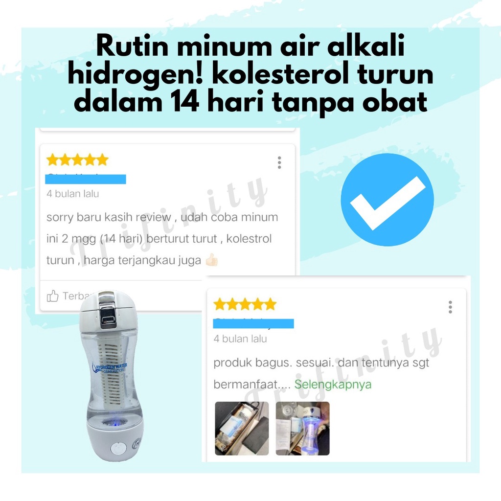 Trifinity Hydrogen Alkali Gen2 Inhalasi Atasi Kolesterol Hipertensi Darah Tinggi Asam Urat Tnp Obat