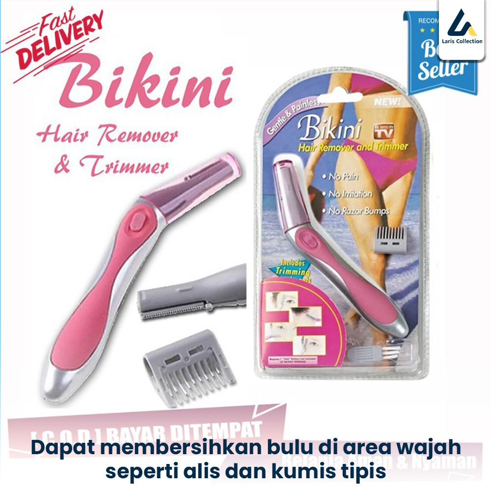 Alat Pencukur Rambut Bulu Kemaluan Wanita Serbaguna Bikini Hair Remover &amp; Trimmer