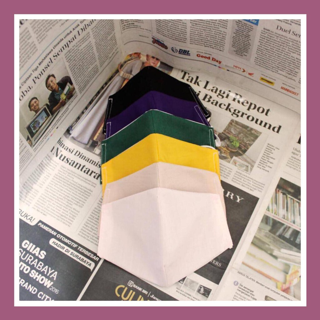 Masker Kain Katun 3 Lapis