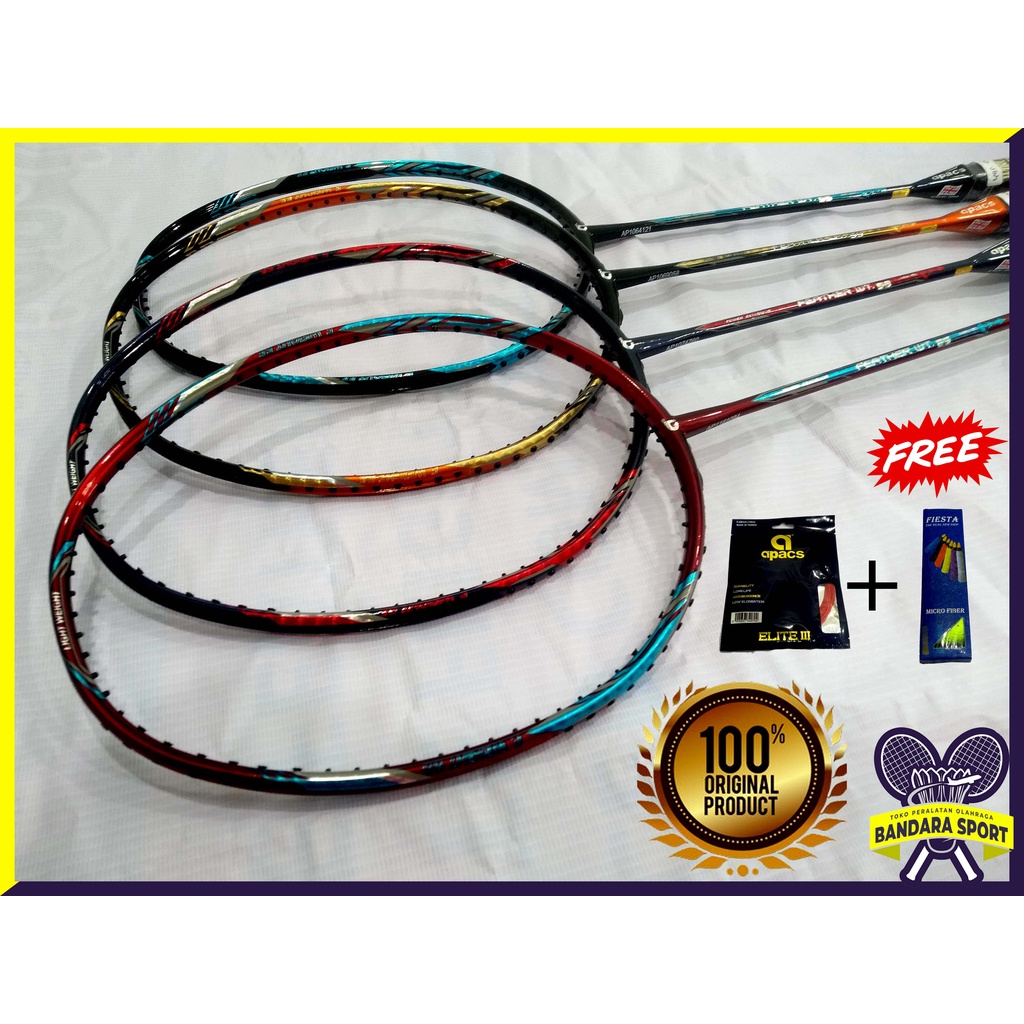 Raket badminton bulutangkis apacs feather wt 55 Ringan