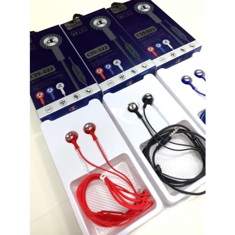 PROMO HANDSFREE CHAMPION CS222 NEW STREO EARPHONE