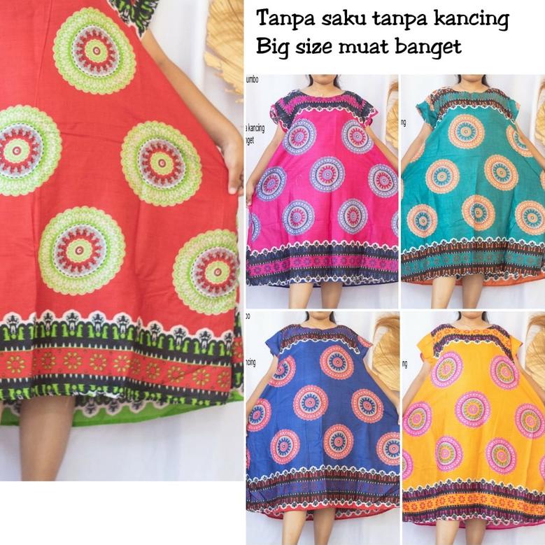 ☈ Daster jumbo Ld 130 -140 payung / Baju tidur ibu hamil jumbo xxxxl murah / Daster Murah ✮