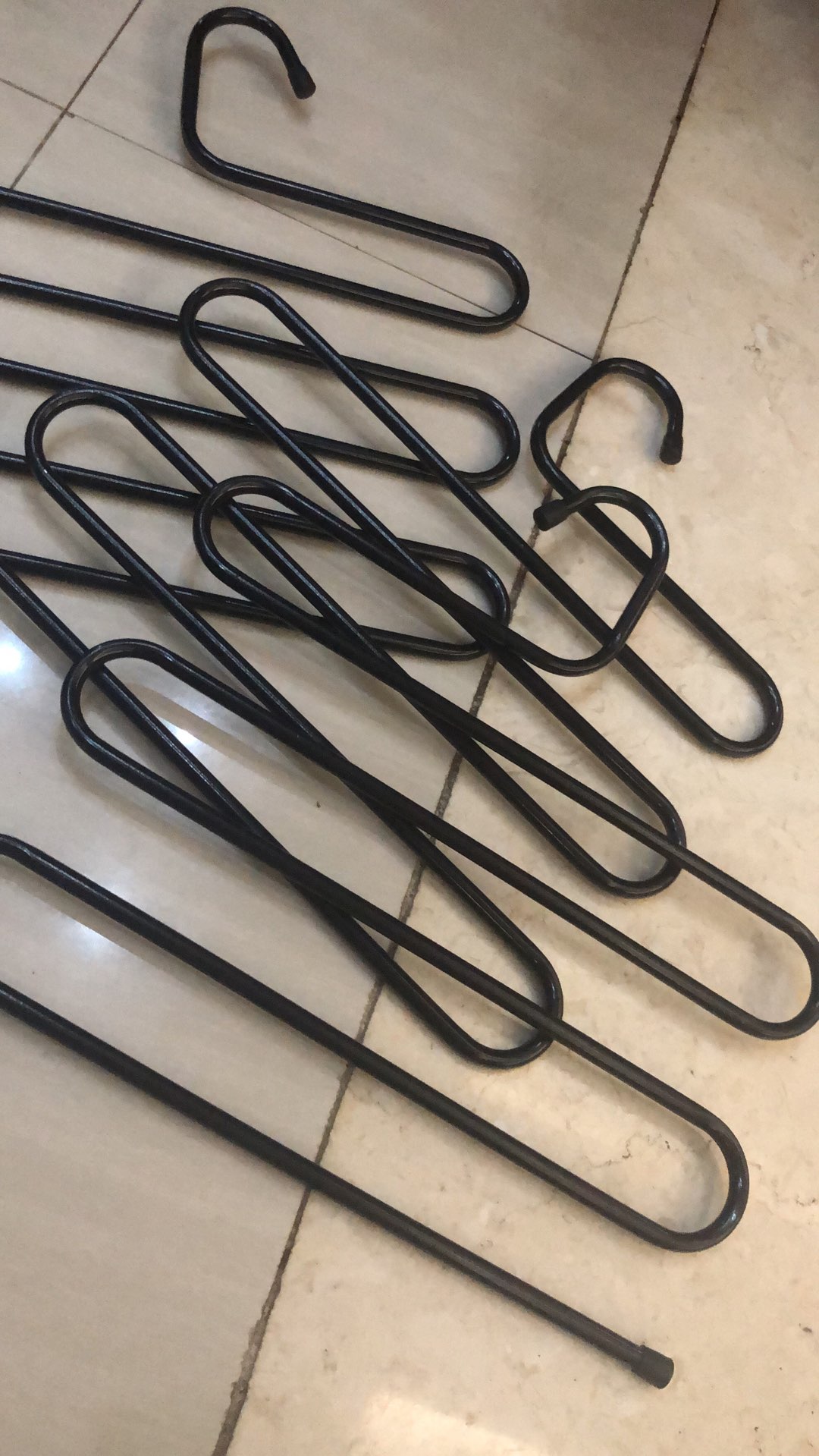 Gantungan S Besi Zig Zag Hanger Celana Selendang Syal Celana Baju 5 Layar