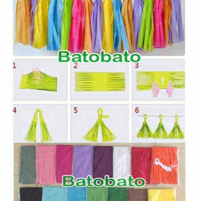 

Tassel Kertas - Pompom Rumbai