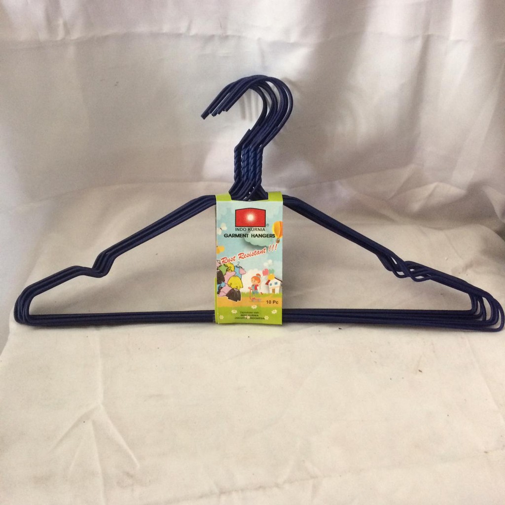 Hanger Kawat Warna / Gantungan Baju Isi 10