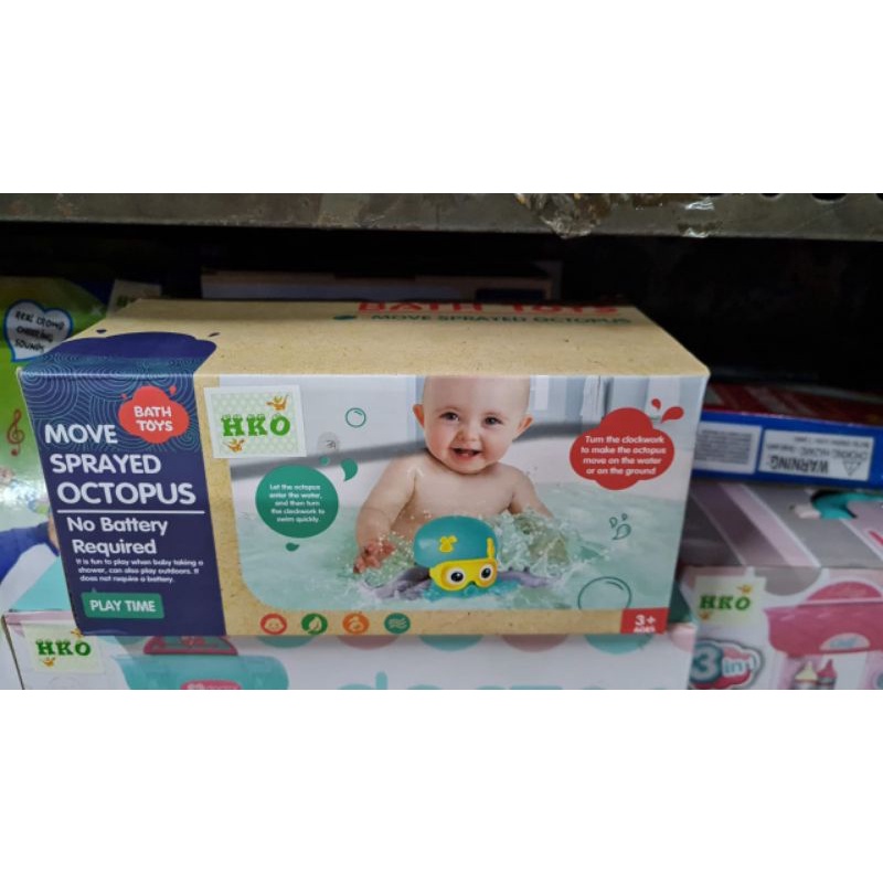 Mainan Bath Toys Octopus Sprayed Octopus