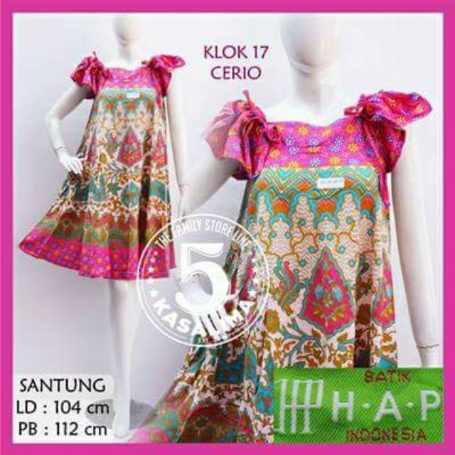 Daster Klok Kain Santung