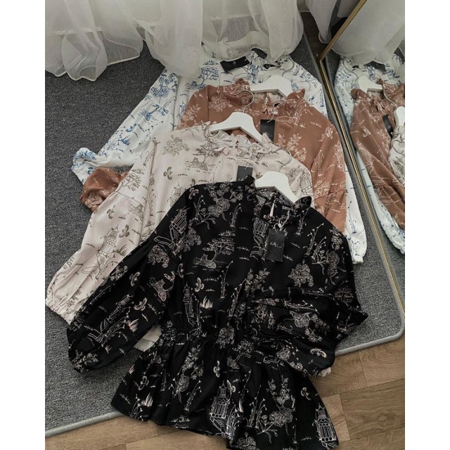 Village Crinkle Blouse by Outfix