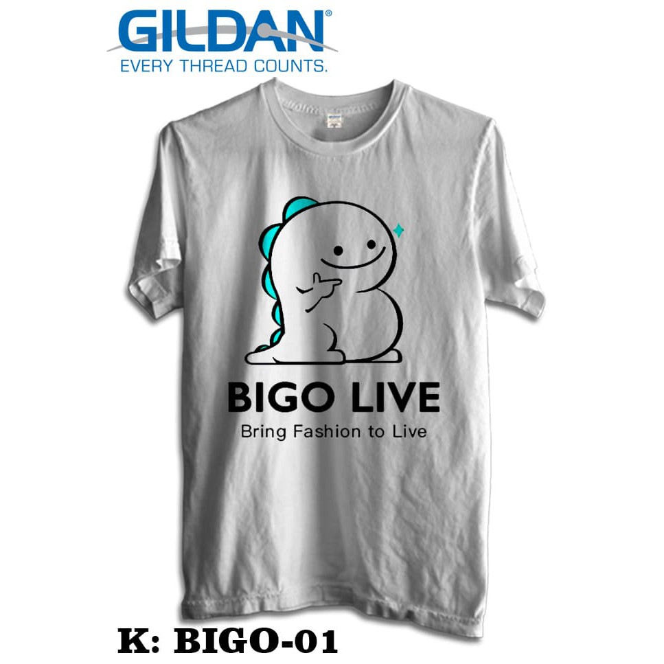 KAOS BIGO LIVE TSHIRT GILDAN SOFTSTYLE