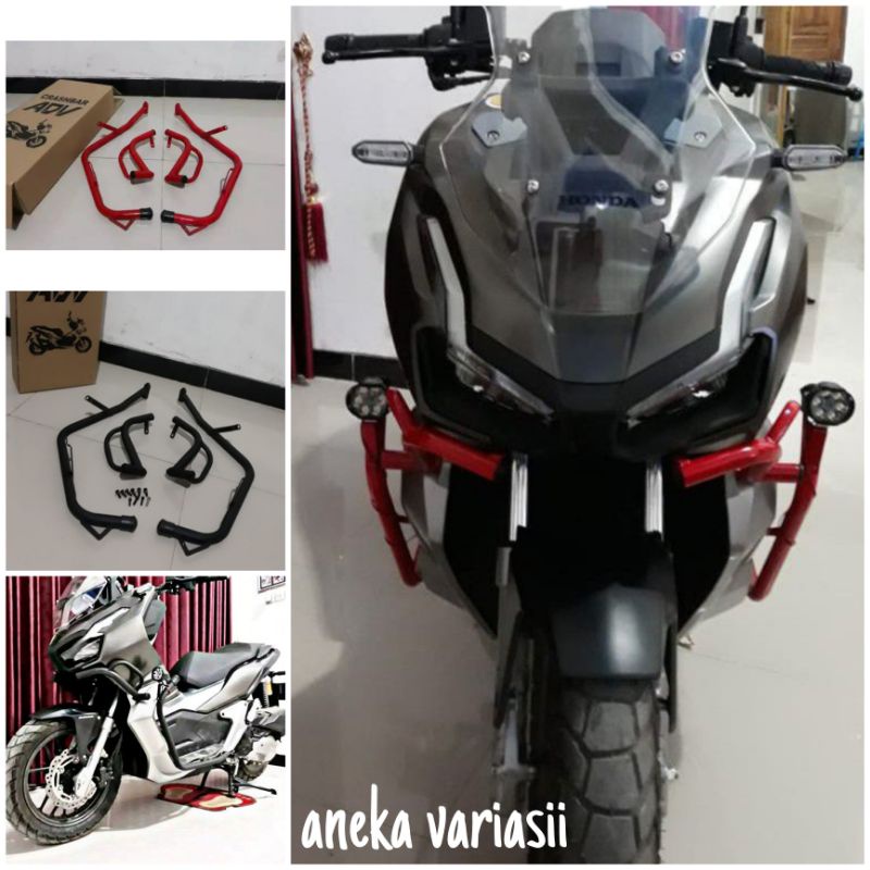 Crashbar/tubular honda adv 150 full depan samping