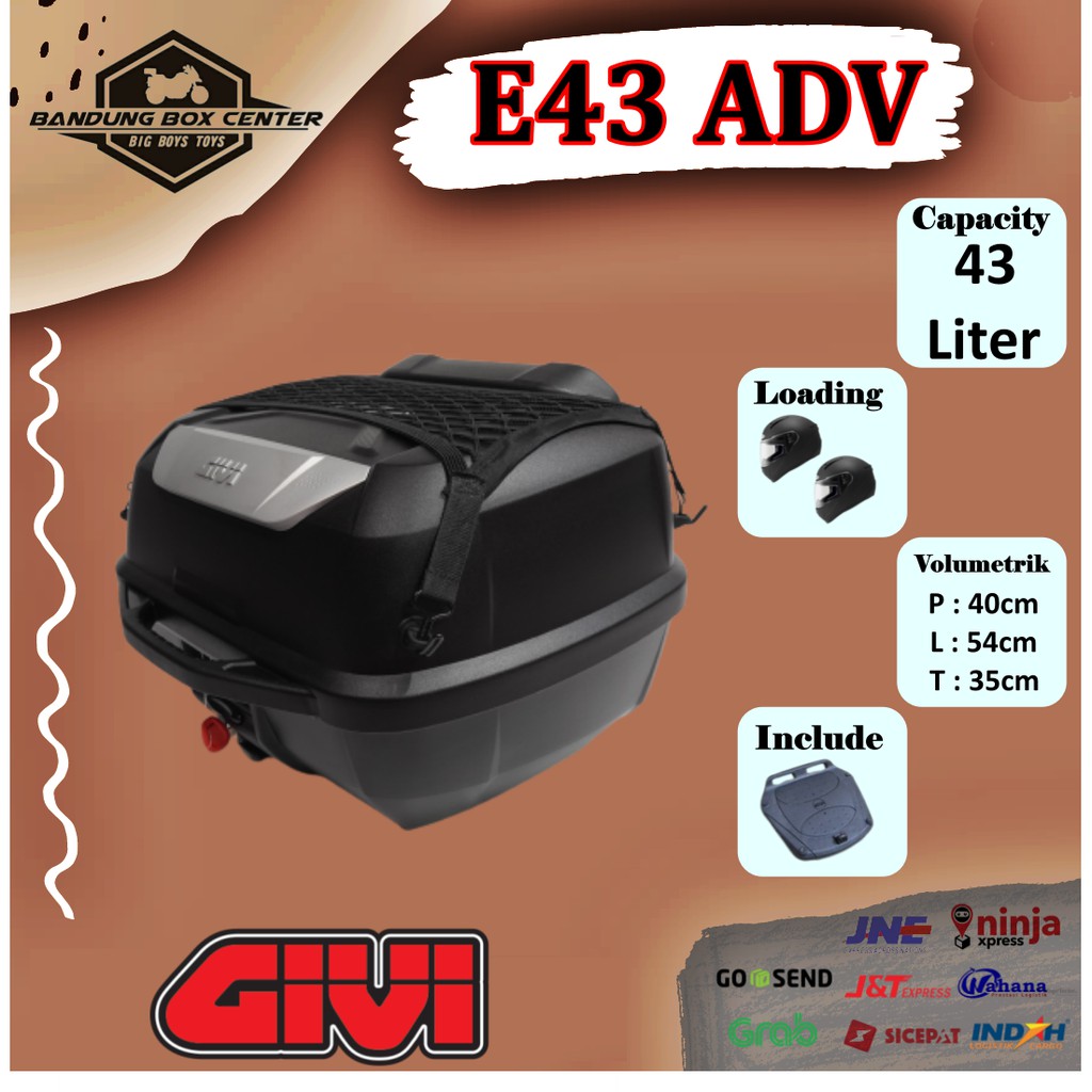 Box Motor Box Touring Givi E43 ADV Adventure Box Givi E 43 ADV Givi E43 NTL ADV