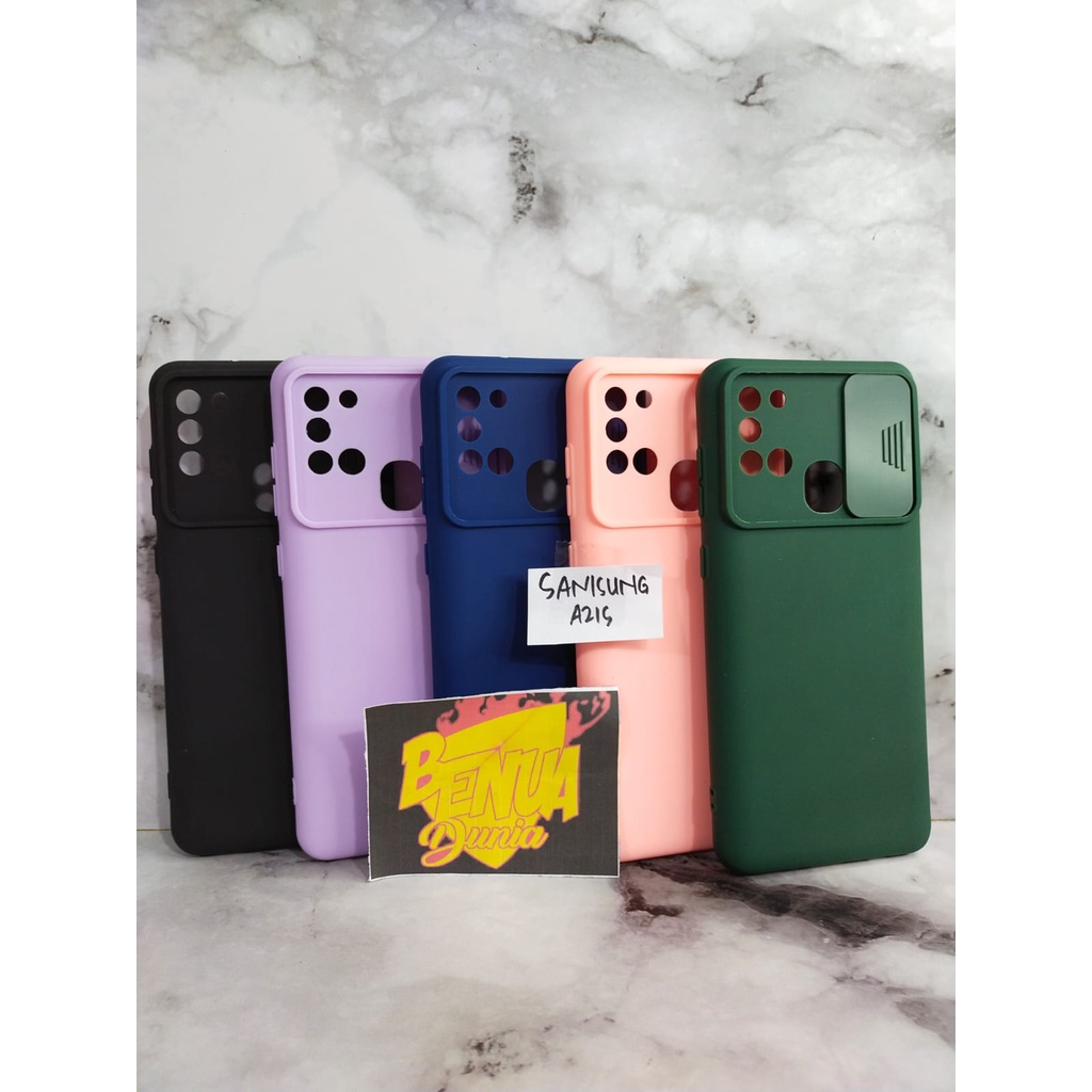 CASE SAMSUNG A21S / SOFCASE SLIDE MACARON PELINDUNG KAMERA SAMSUNG A21S - BENUA DUNIA