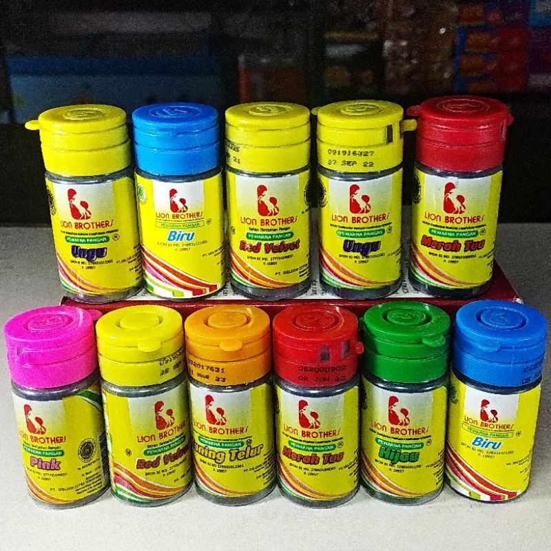 

LION BROTHER PEWARNA MAKANAN 15GR