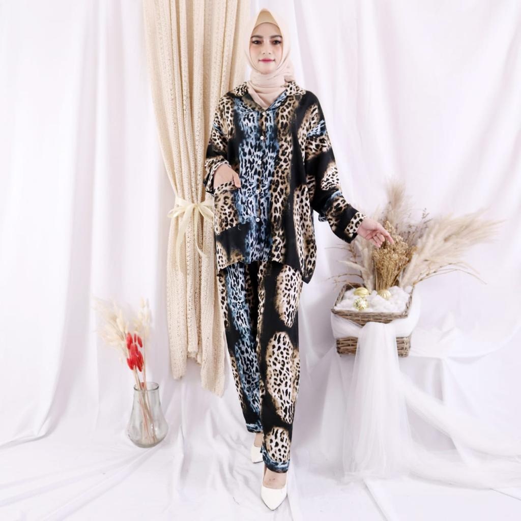 JOSJOLI_PIYAMA/Piyama PP CP HP SELVIA ALIYAH XXL DAN XL/Piyama TIEDYE Kekinian (REALPICT) LD 120CM-BIRU ALIYAH PP