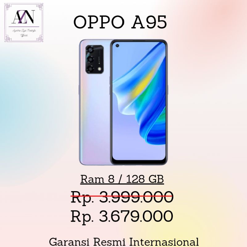 HP OPPO A95 RAM 8 / 128 GARANSI RESMI INTERNASIONAL HANDPHONE TERLARIS