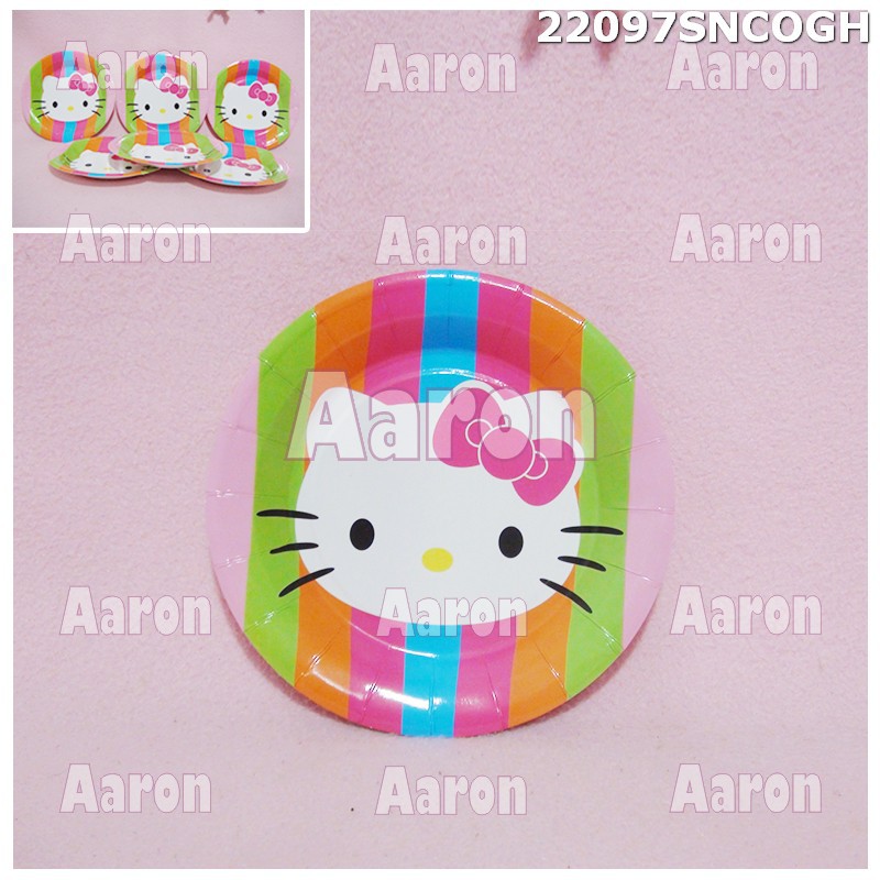 

Piring pesta Hello Kitty/ Piring Kue Kertas Hello Kitty 22097