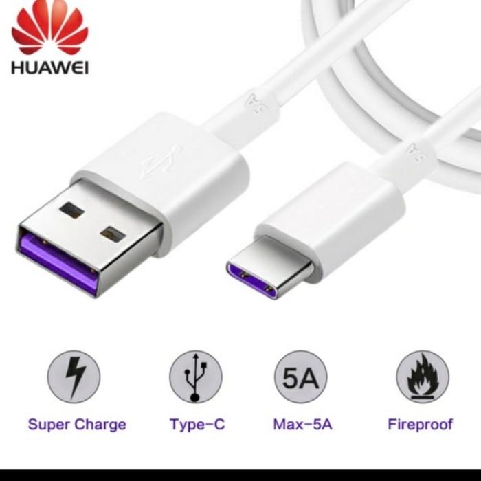 Travel Charger Huawei P30 Pro Type C 4A 40 Watt Super Fast Original