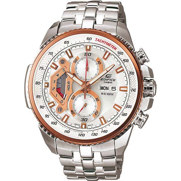 Jam Tangan Pria Casio Edifice EF-558D-7AVDF Chronograph Stainless Steel