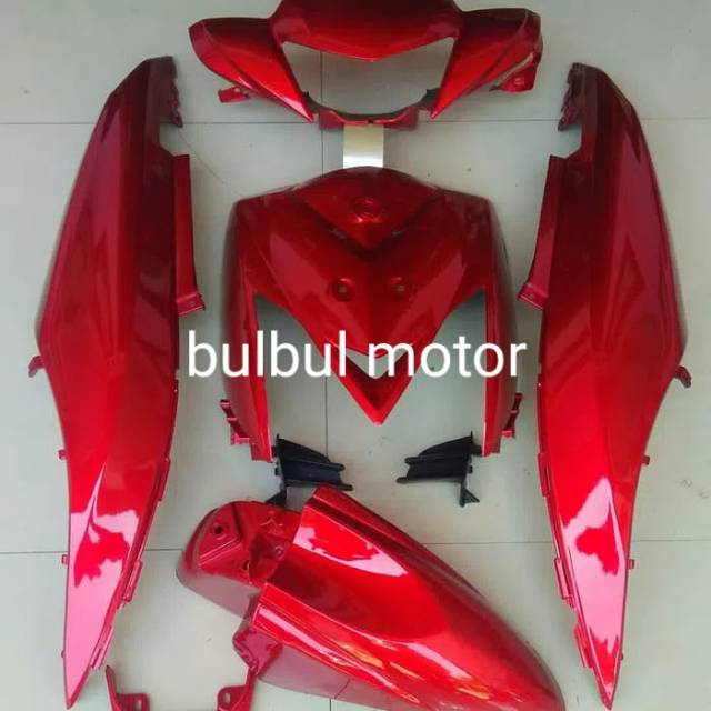 cover body mio GT-ful body halus Mio GT merah maron