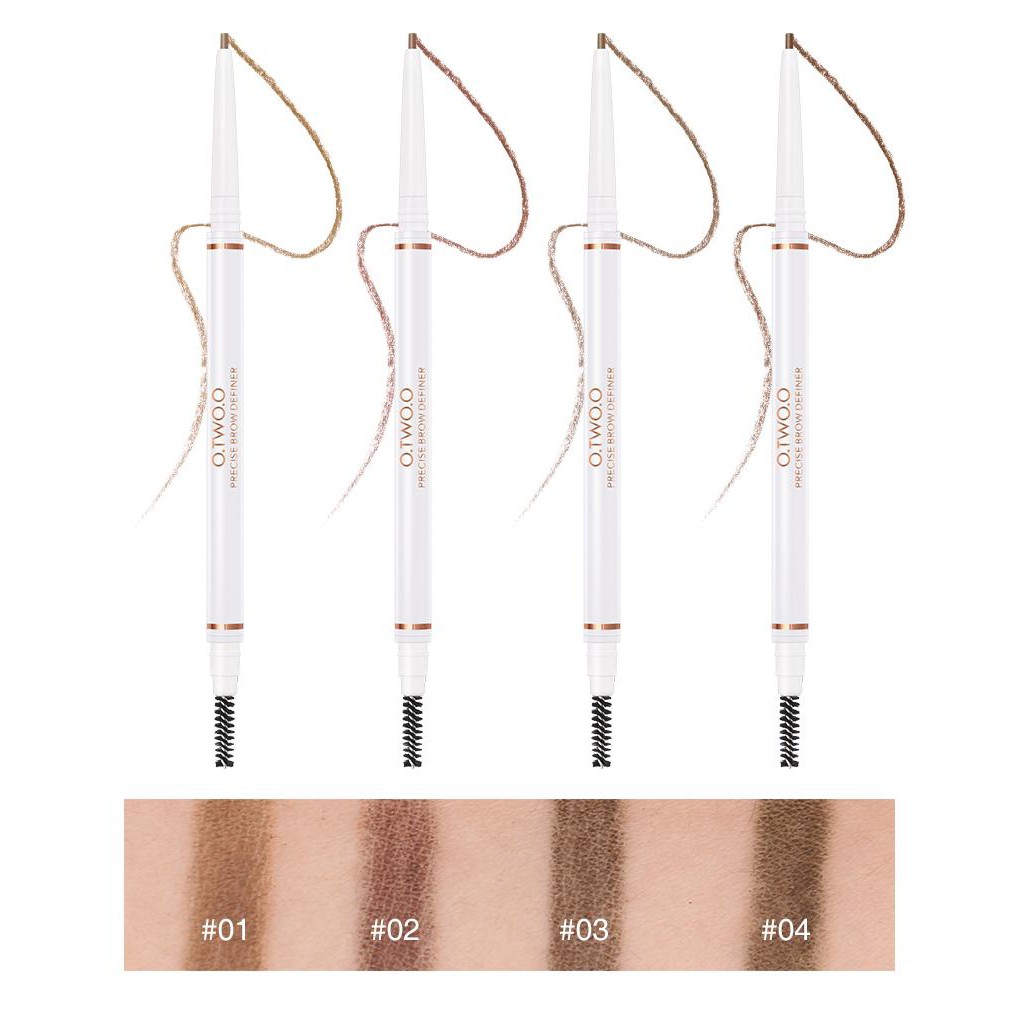 (READY &amp; ORI) O.TWO.O OTWOO Double Head Precise Eyebrow Pen Definer Long Lasting 9991 Eyebrow Pen