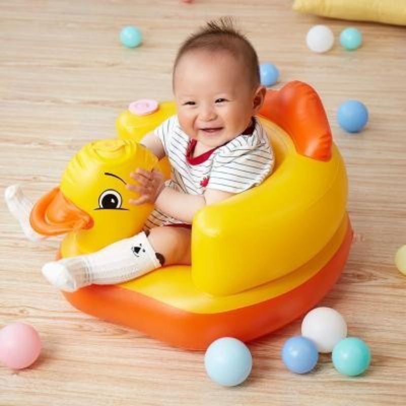 SOFA BALON BAYI MOTIF BEBEK SOFA BALON BELAJAR DUDUK
