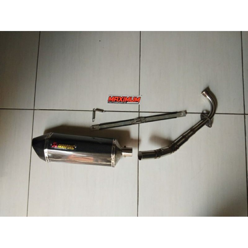 knalpot NMAX model akrapovic karbon