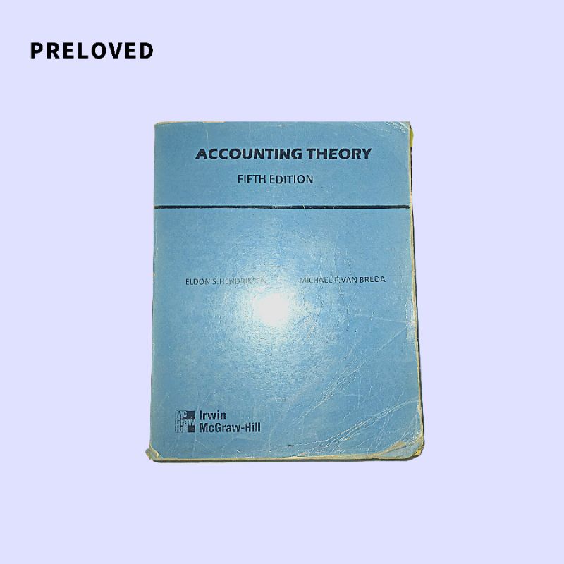 Accounting Theory Hendriksen TEORI AKUNTANSI