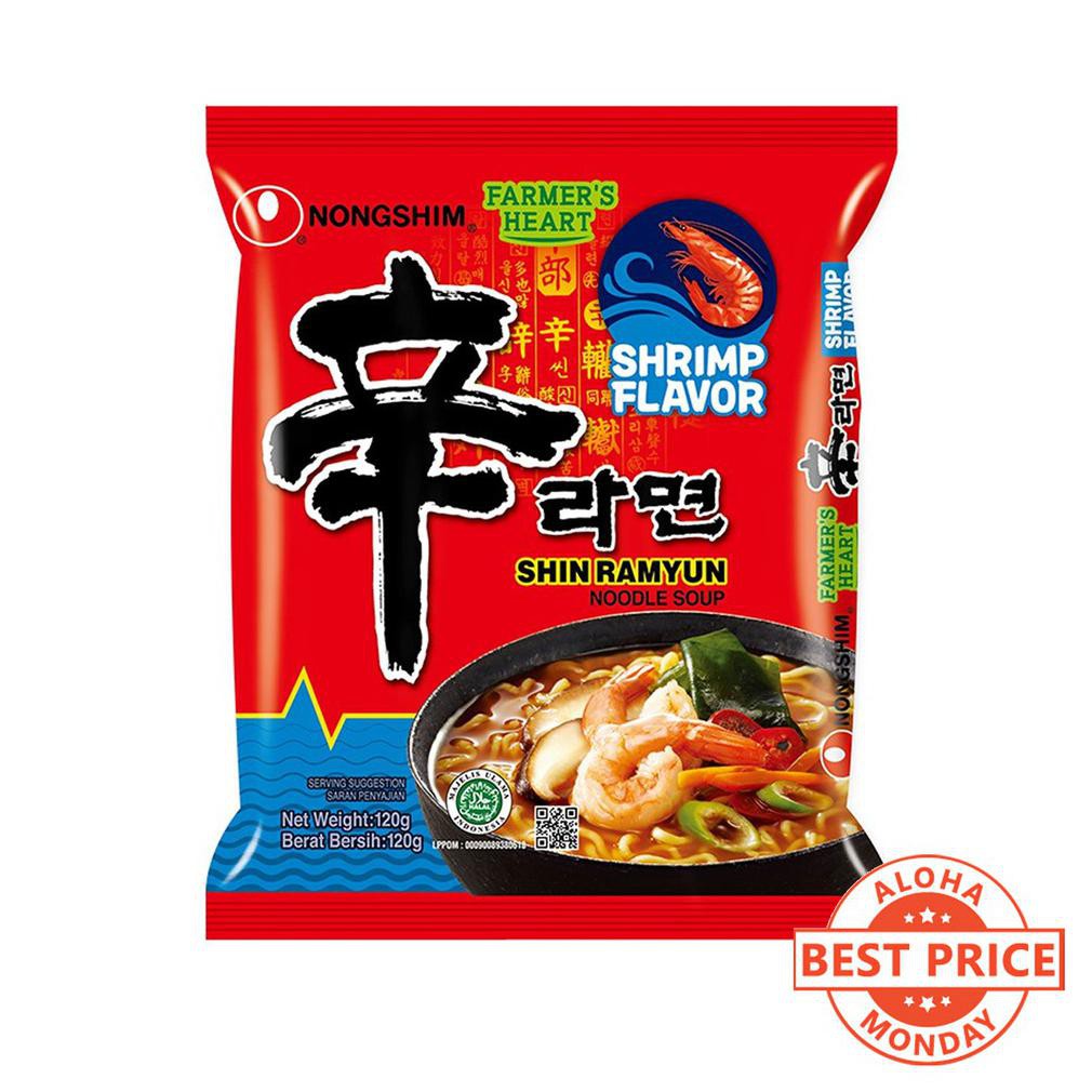 

Terlaris Nongshim - Shrimp Shin Ramyun - 120 Gr (Mie Instan Korea)