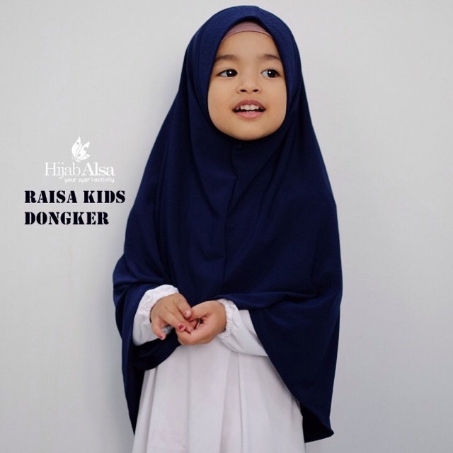 Raisa Kids Hijab Alsa Biru Dongker